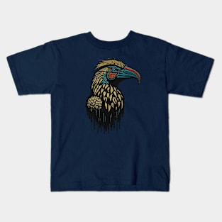 Helmeted Hornbill Kids T-Shirt